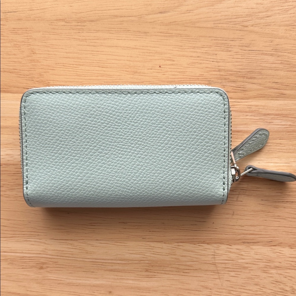 Coach Pastel Green Leather Wallet - Picture 3 of 6